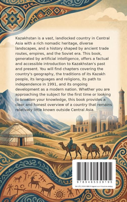 Achterkant van All About Kazakhstan