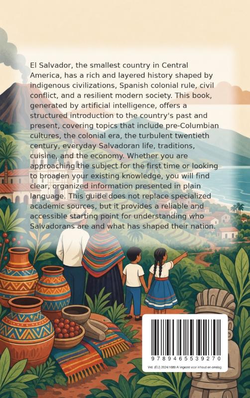 Achterkant van All About El Salvador