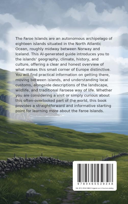 Achterkant van All About the Faroe Islands