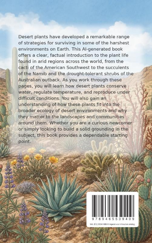 Achterkant van All About Desert Plants