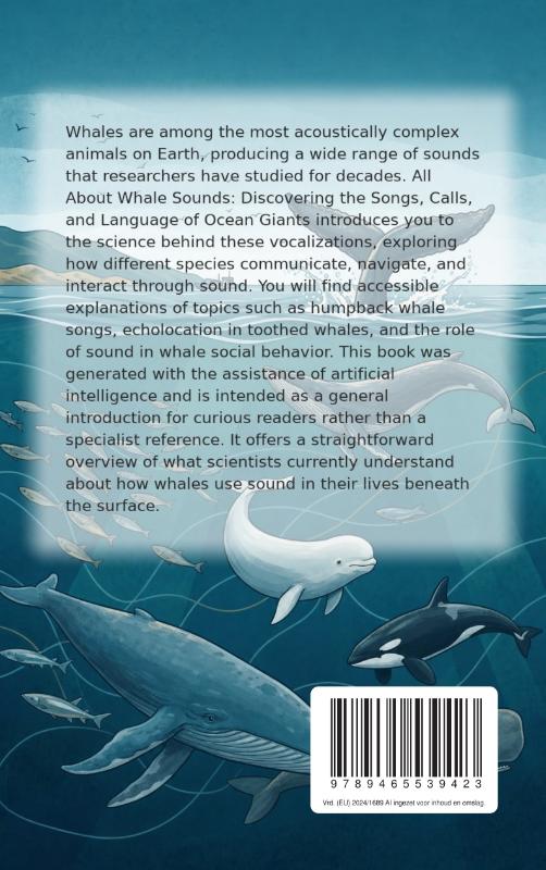 Achterkant van All About Whale Sounds