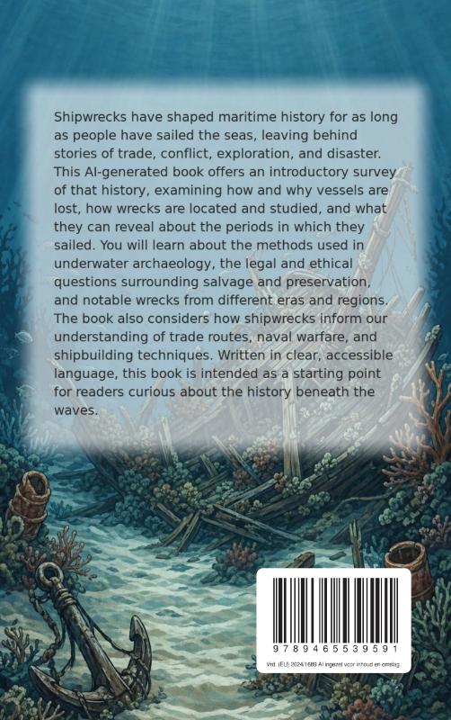 Achterkant van All About Shipwrecks