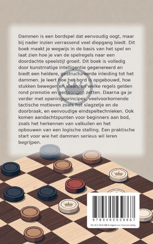 Achterkant van Starten met Dammen