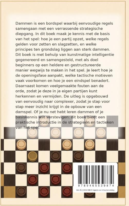 Achterkant van Dammen voor Beginners