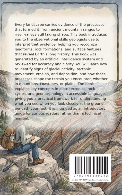 Achterkant van Reading Landscapes Like a Geologist