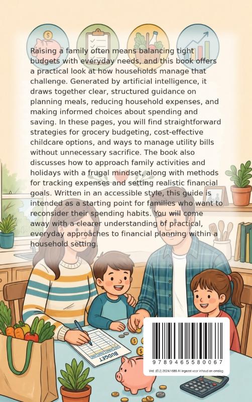 Achterkant van Living Frugally with a Family