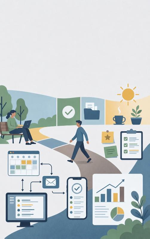 Achterkant van Saving Time with Smart Tools