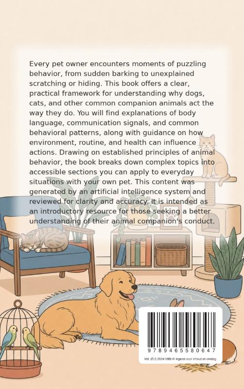 Achterkant van Understanding Pet Behavior