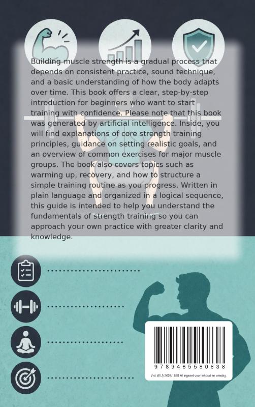 Achterkant van Building Muscle Strength for Beginners