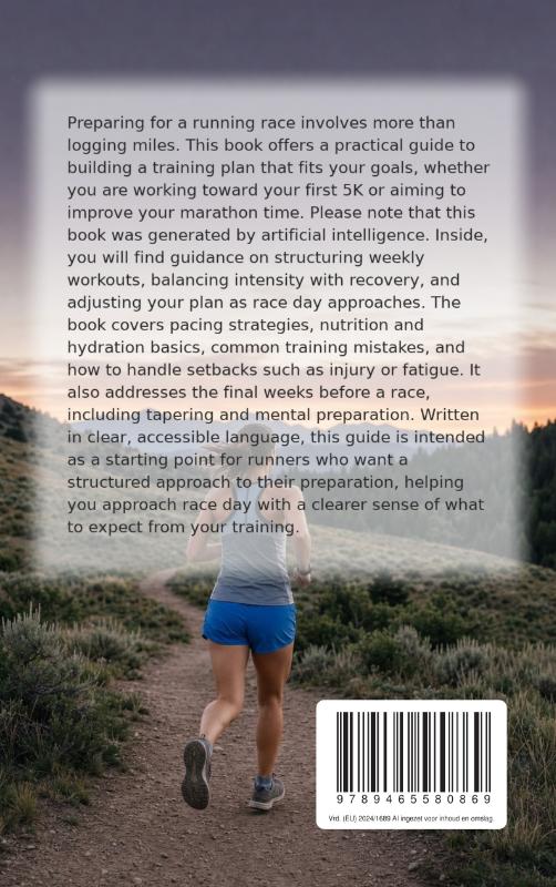 Achterkant van Training for a Running Race