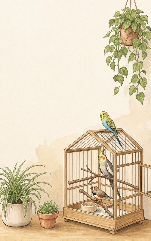 Achterkant van Keeping Birds as Pets