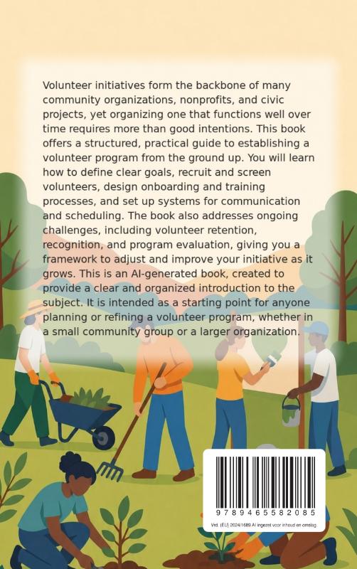 Achterkant van Setting Up a Volunteer Initiative