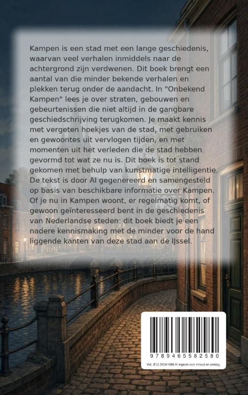Achterkant van Onbekend Kampen