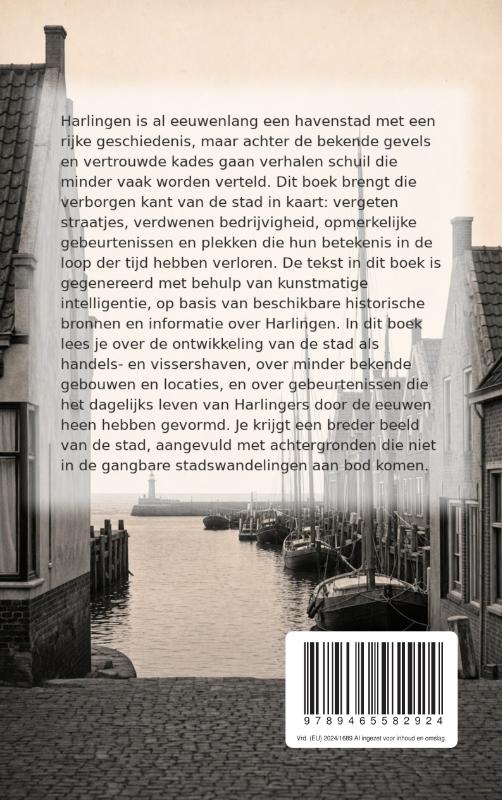 Achterkant van Onbekend Harlingen