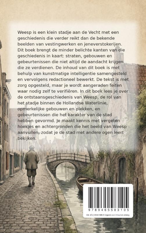 Achterkant van Onbekend Weesp