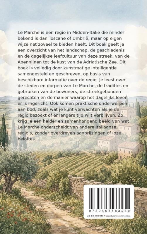 Achterkant van Alles over Le Marche
