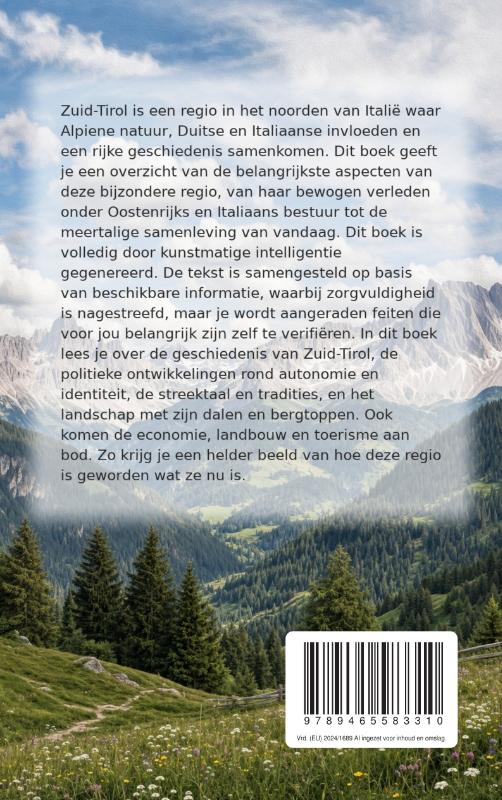 Achterkant van Alles over Zuid-Tirol
