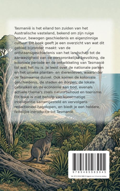 Achterkant van Alles over Tasmanië