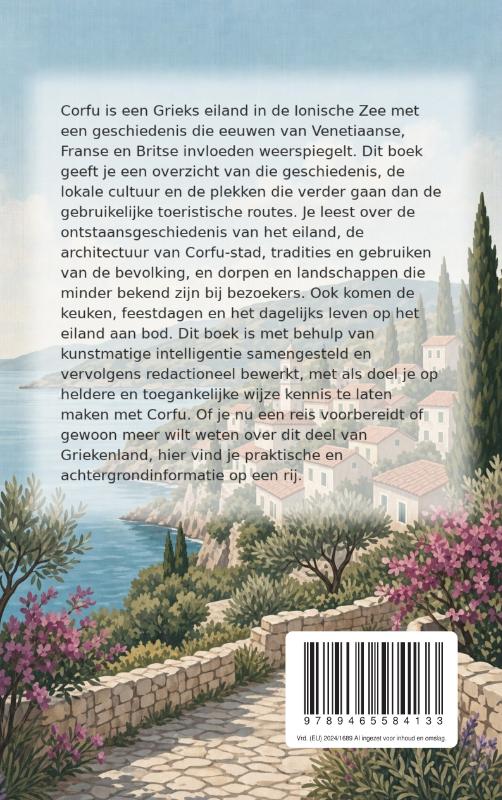Achterkant van Alles over Corfu