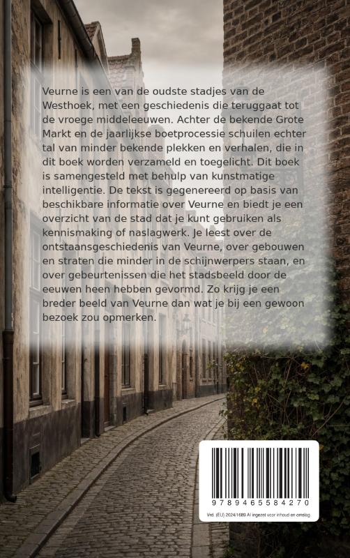 Achterkant van Onbekend Veurne