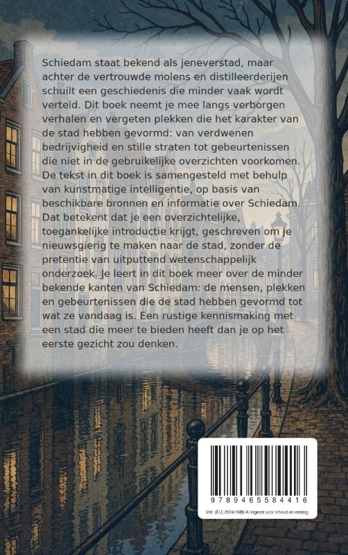 Achterkant van Onbekend Schiedam