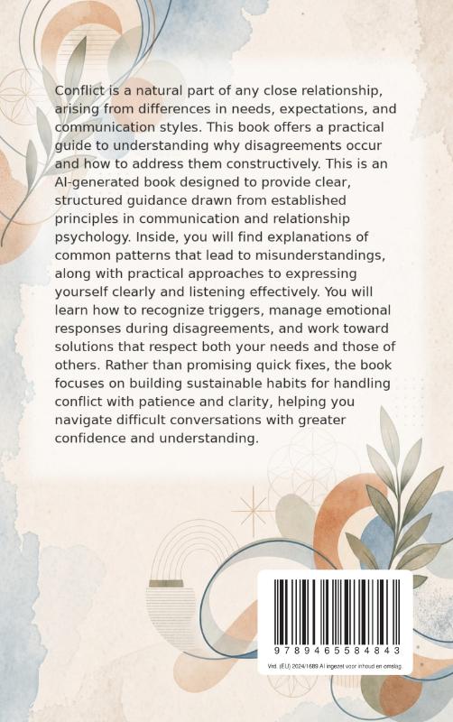 Achterkant van Resolving Conflict in Relationships