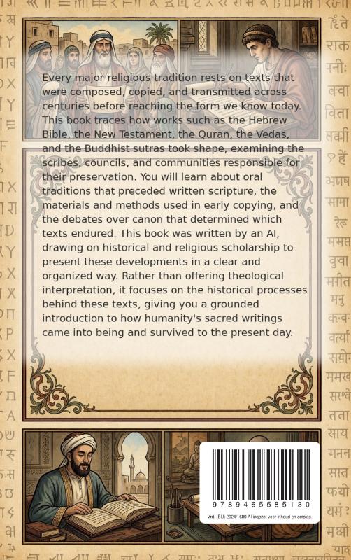 Achterkant van Sacred Texts and Their Stories
