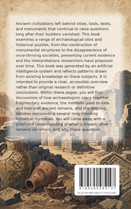 Achterkant van Mysteries from the Distant Past