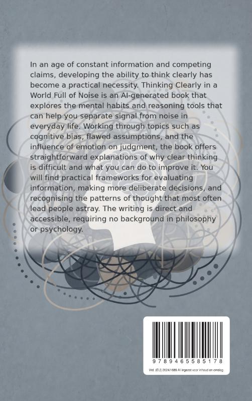 Achterkant van Thinking Clearly in a World Full of Noise