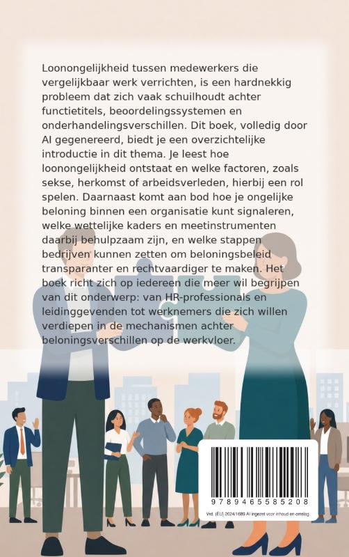 Achterkant van Gelijk loon voor gelijk werk