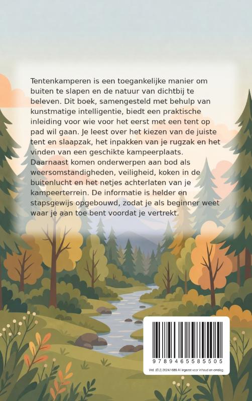 Achterkant van Tentenkamperen voor Beginners