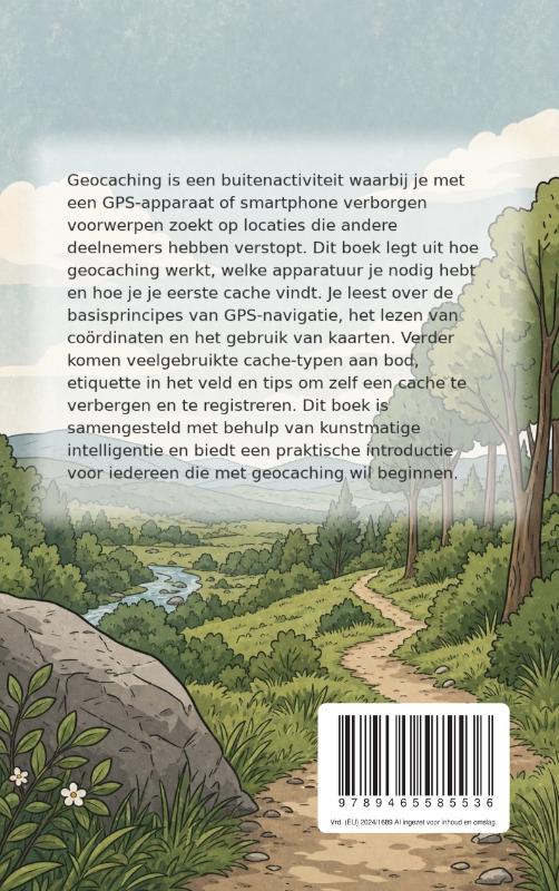 Achterkant van Geocaching voor Beginners