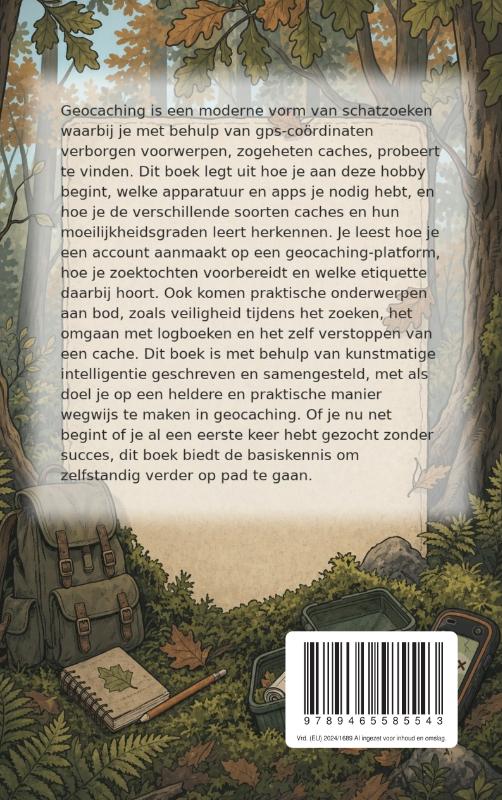 Achterkant van Starten met Geocaching
