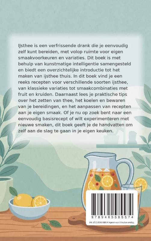 Achterkant van IJsthee Eenvoudig Gemaakt