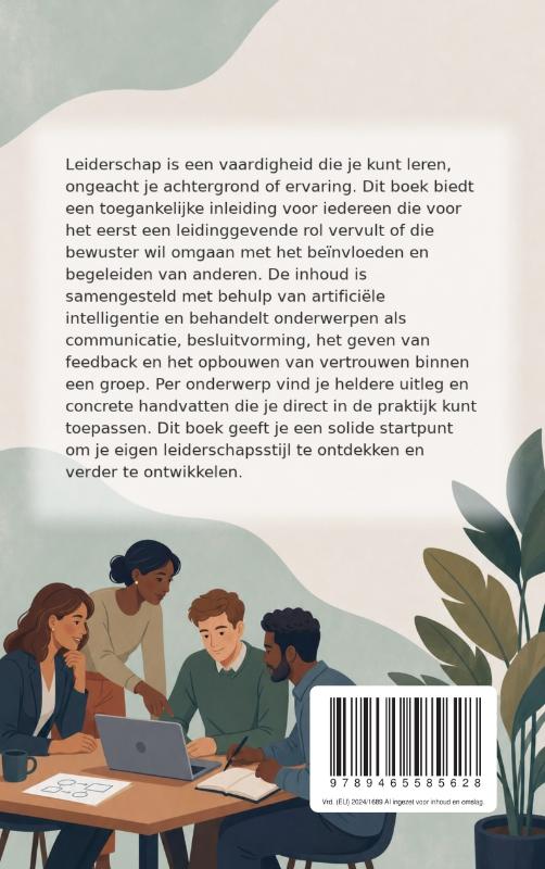 Achterkant van Leiderschapsvaardigheden voor Beginners