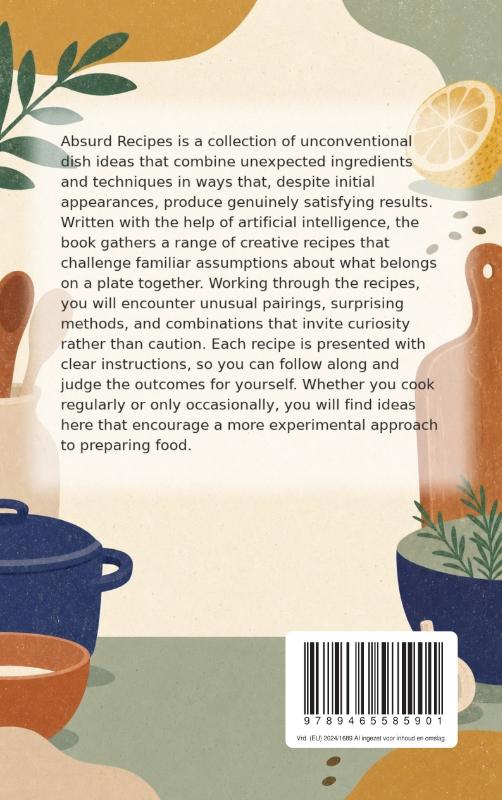 Achterkant van Absurd Recipes