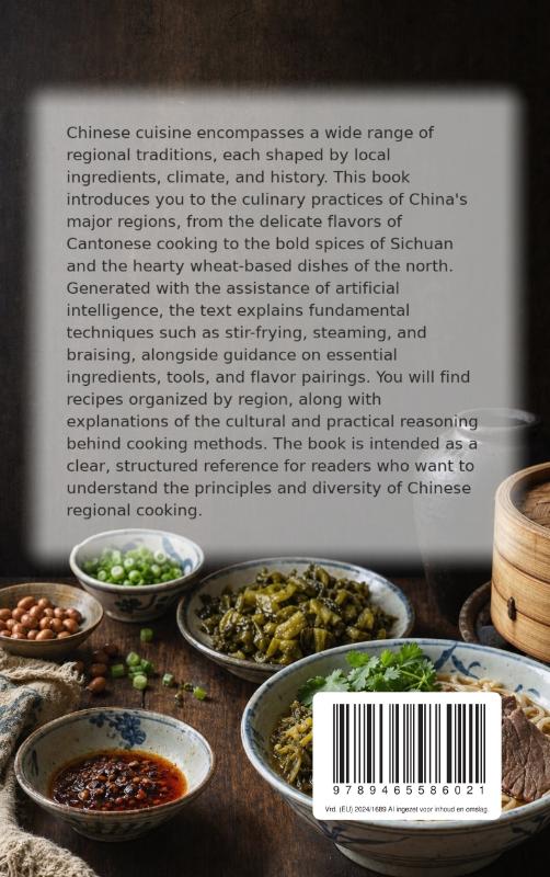 Achterkant van Chinese Cookbook