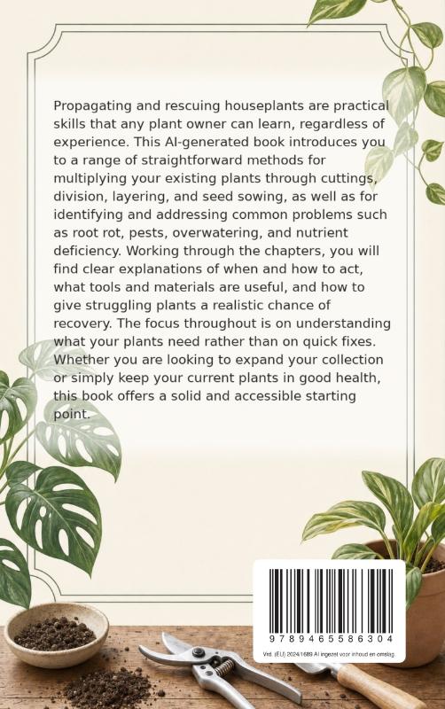 Achterkant van Propagating and Rescuing Houseplants