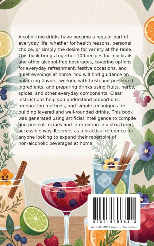 Achterkant van Mocktails and Alcohol-Free Drinks