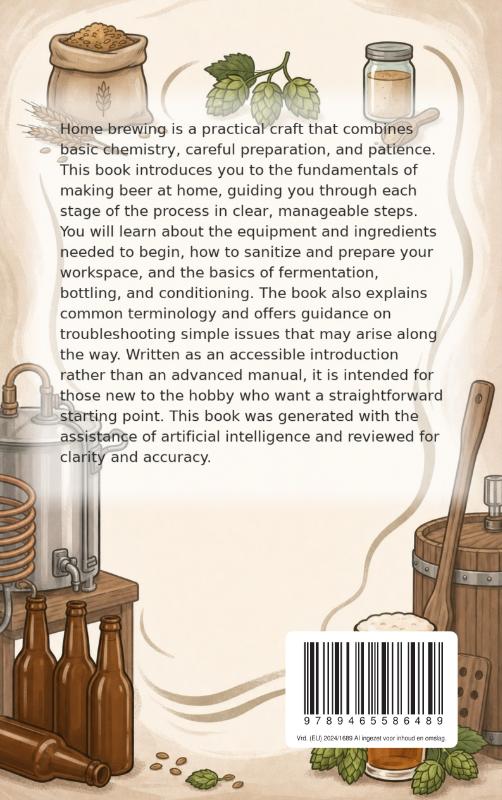 Achterkant van Home Brewing Beer for Beginners