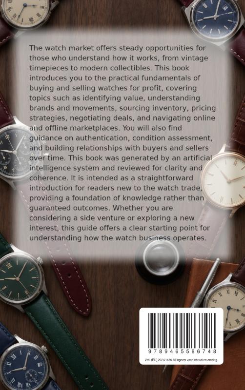 Achterkant van Making Money with Watches