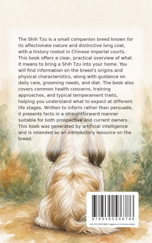 Achterkant van All About the Shih Tzu