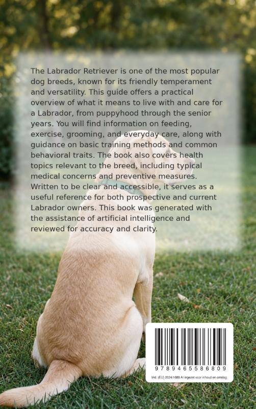Achterkant van All About the Labrador Retriever