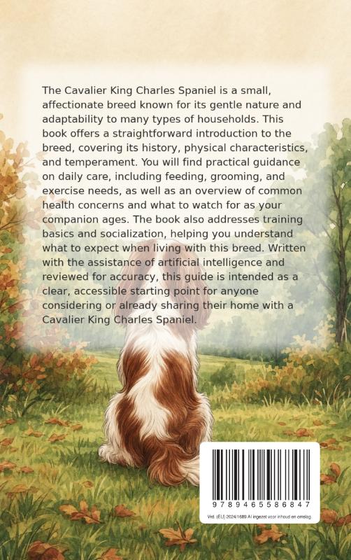 Achterkant van All About the Cavalier King Charles Spaniel