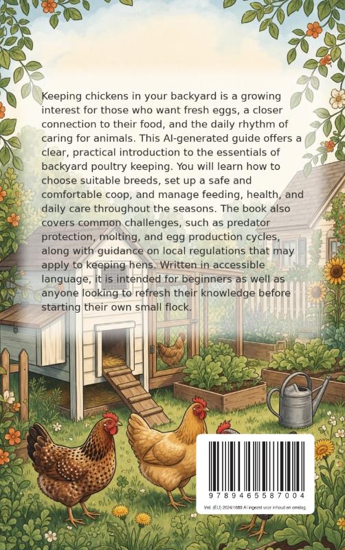 Achterkant van All About Keeping Chickens in Your Backyard