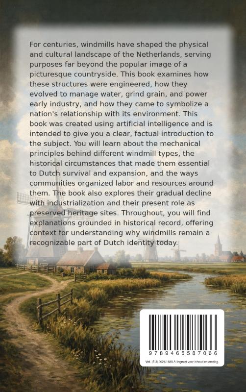Achterkant van The Secrets of Dutch Windmills