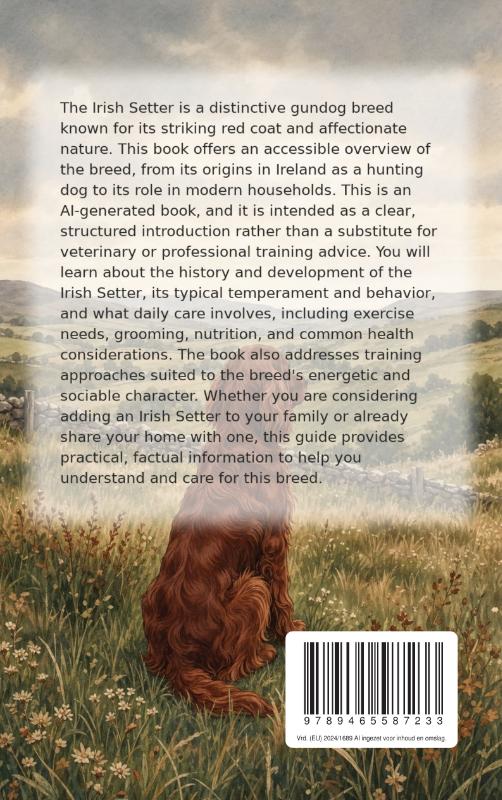 Achterkant van All About the Irish Setter
