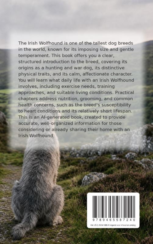 Achterkant van All About the Irish Wolfhound