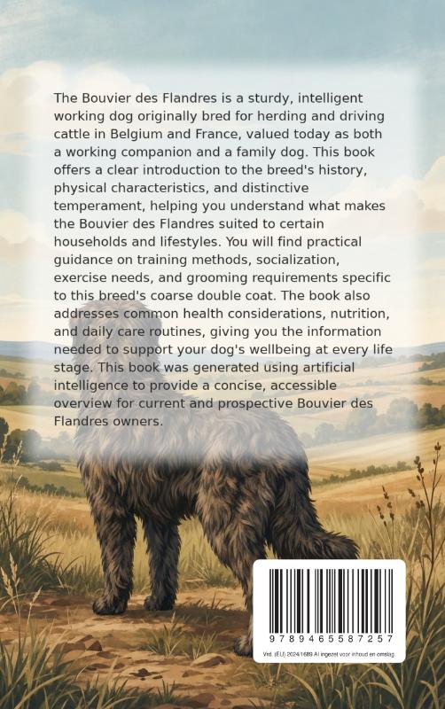 Achterkant van All About the Bouvier des Flandres