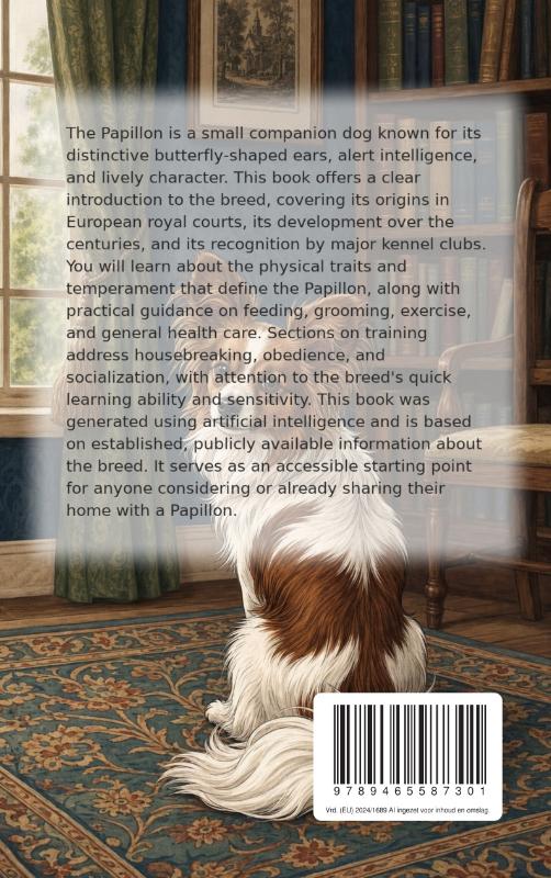 Achterkant van All About the Papillon